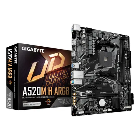 GIGABYTE A520M H ARGB AM4 1xHDMI – Bild 1