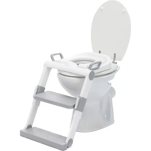 Toilettentrainer – weiss | grau – Bild 1