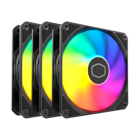 Cooler Master MF120 Lite ARGB 3er-Pack | Gehäuselüfter – Schwarz – Bild 1