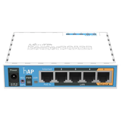 Mikrotik hAP White Power over Ethernet (PoE) – image 1