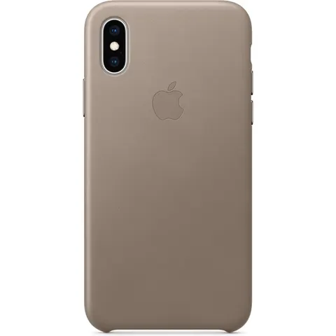 Apple - Leren Hoesje - iPhone Xs Max - Beige – afbeelding 1