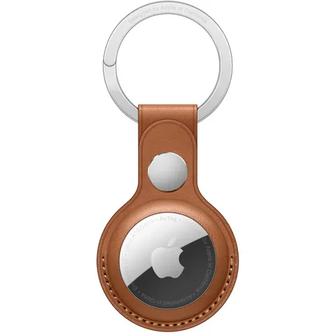 Apple - AirTag sleutelhanger - Leer - Bruin – afbeelding 1