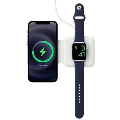 Apple - MagSafe Duo Wireless Charger - iPhone / Apple Watch - Wit – afbeelding 1