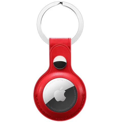 Apple - AirTag sleutelhanger - Leer - Rood – afbeelding 1