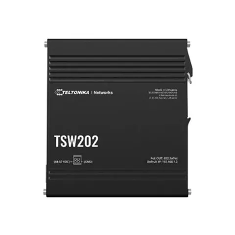 Teltonika TSW202 Ethernet Switch – Schwarz – Bild 1