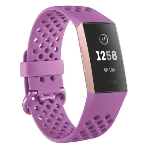 Fitbit Charge 3 bandje - Roze - Large – afbeelding 1