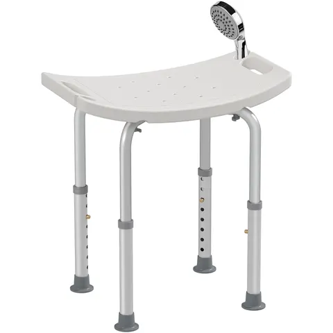 HOMCOM Douchekruk - Metaal - 50x36x57cm - Wit – afbeelding 1
