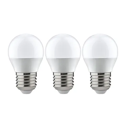Paulmann LED-Tropfen E27 5,5W 2.700K opal 3er-Pack – Bild 1