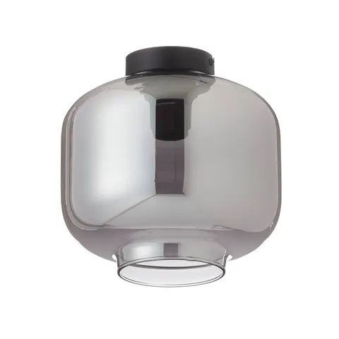 Glas-Deckenleuchte Vaso – anthrazit transparent – Bild 1