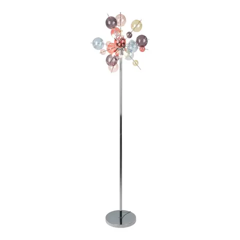 Stehleuchte Explosion, Glas, Pastell-bunt, chrom, G9 – Bild 1
