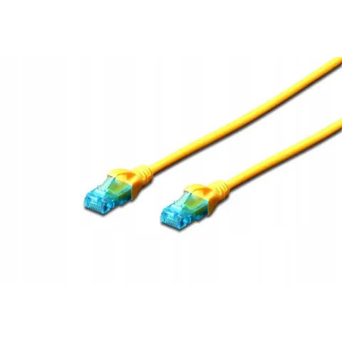 Digitus Serie - Patchkabel - Kat. 5e - 0,25m - Geel – afbeelding 1
