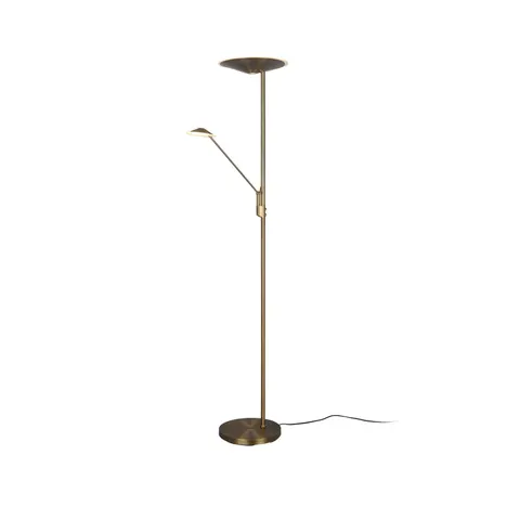 LED-Stehleuchte Brantford Leseleuchte, altmessing – Bild 1