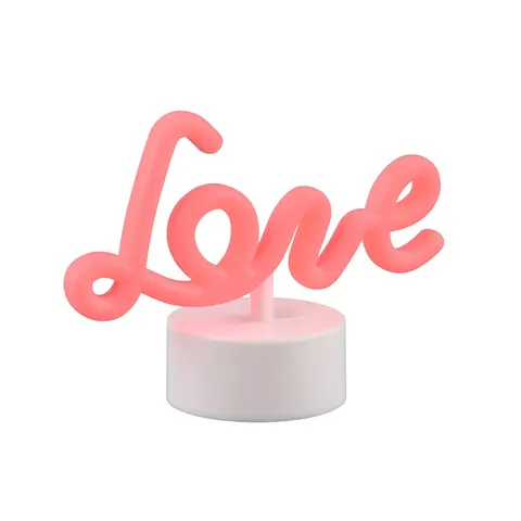 Reality Leuchten Amor LED table lamp, white, plastic, battery, USB – image 1