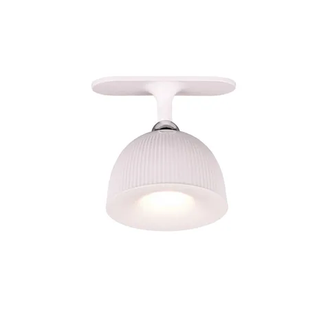 Reality Leuchten Maxima LED table lamp, white, height 41 cm, plastic – image 1