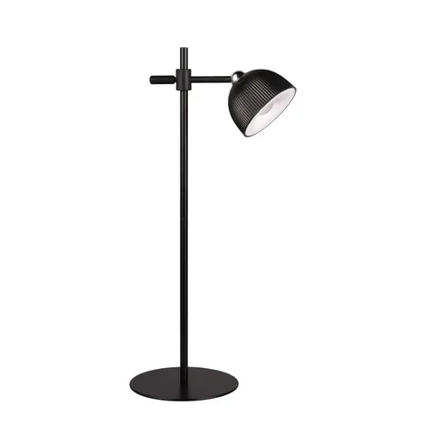 Reality Leuchten Maxima LED table lamp, black, height 41 cm, plastic – image 1