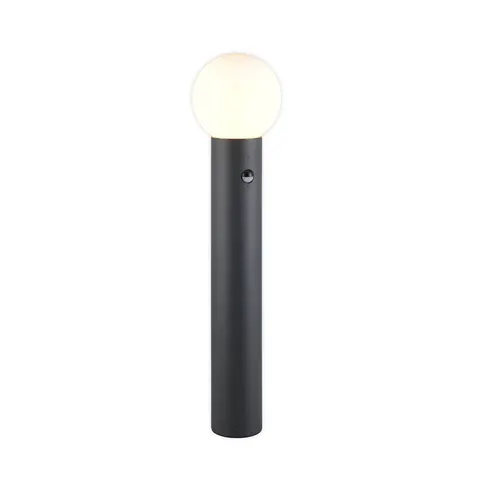 Wegelampe Mures, anthrazit, Höhe 80 cm, Metall, Sensor – Bild 1