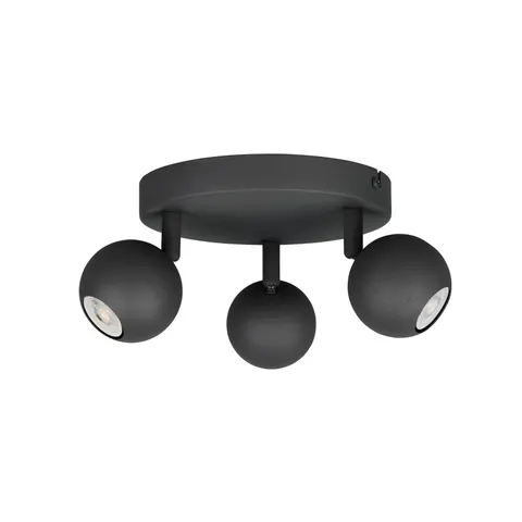 Reality Leuchten Enaro ceiling light, anthracite, metal, GU10 Mini – image 1