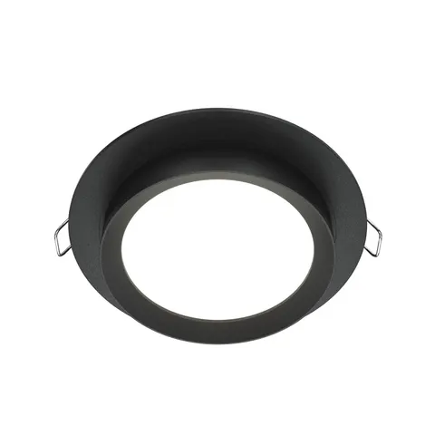 Maytoni Hoop recessed light, round, black – image 1