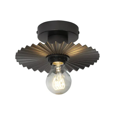 OSRAM Deckenleuchte Decor Plissee, grau, Stahl, E27 – dunkelgrau – Bild 1