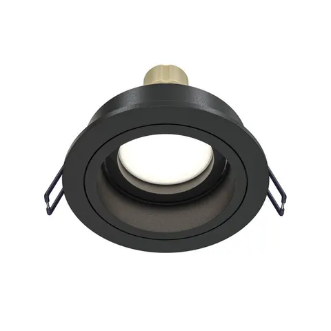 Maytoni Akron recessed light, adjustable, round, black – image 1
