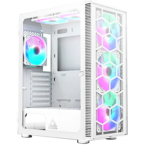 Montech X3 GLASS Midi Tower Wit – afbeelding 1