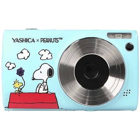 YASHICA Fotocamera Digitale Compatta Peanuts-blu – immagine 1