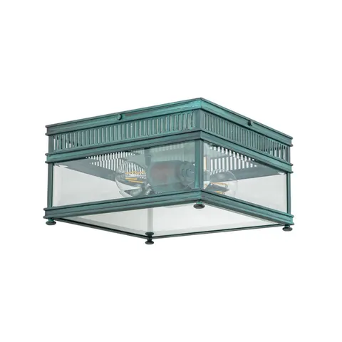 Elstead Lighting LED Buitenlamp Holborn | 2X E27 Max 60W | IP44 | Dimbaar | Verdigris – afbeelding 1