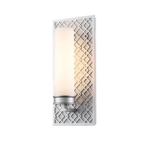 Elstead Lighting LED Wandlamp Ziggy | 1X E27 Max 40W | IP44 | Lacquered Silver – afbeelding 1