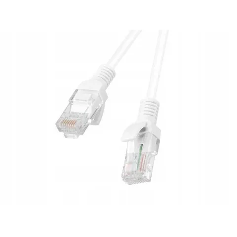 Lanberg Netwerkkabel Patchcord Utp Cat.5E 3M Wit Voor Netwerksets – afbeelding 1