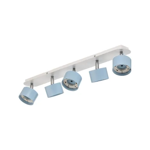 Eko-Light Cloudy ceiling spotlight, 5-bulb, blue – image 1