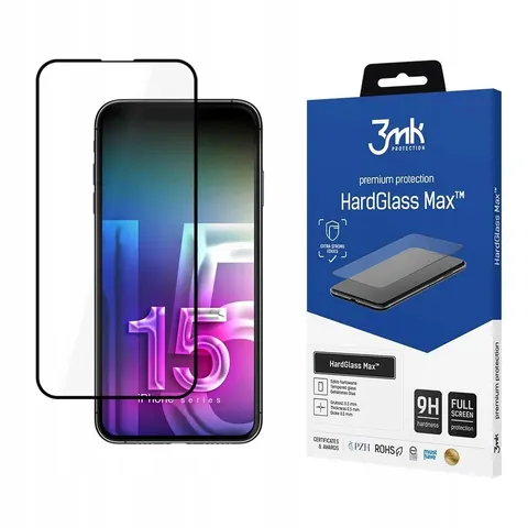 Apple iPhone 15 Plus - 3mk HardGlass Max – afbeelding 1