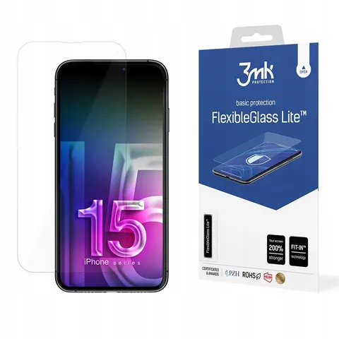 Apple iPhone 15 Plus - 3mk FlexibleGlass Lite – afbeelding 1