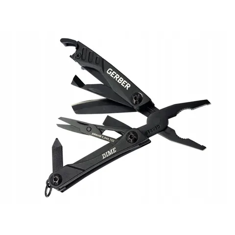 Multitool Gerber Dime czarny 12 funkcji Edc brelok – zdjęcie 1