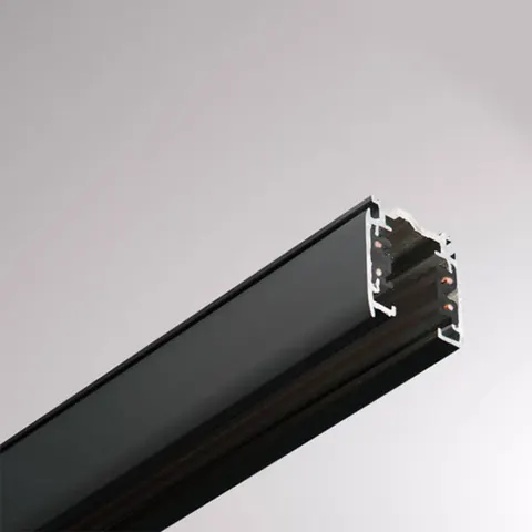 3-Phasen-Stromschiene Noa Aufbau 100cm, schwarz – Bild 1