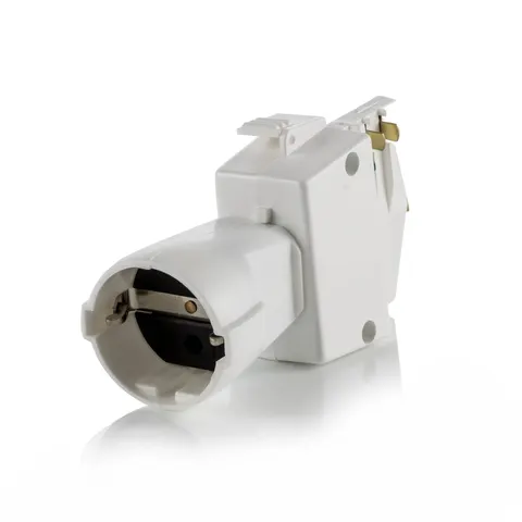 Schuko-Adapter 3-Phasen-Stromschiene Noa – weiß – Bild 1