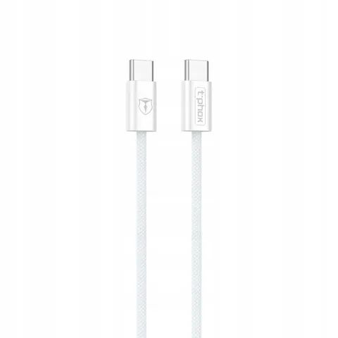 USB-C naar USB-C Kabel 60W 3A 1m Vit – afbeelding 1