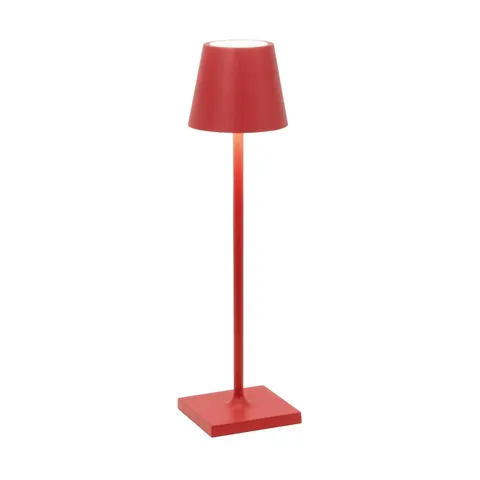 Zafferano Poldina micro Akkulampe IP65 rot – Bild 1