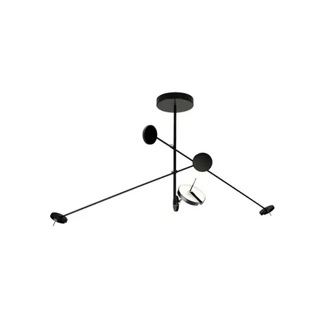 LEDS-C4 LED pendant light Invisible Triplex, 2,700 K, black – image 1