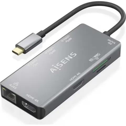 Dockstation Aisens ASUC-9P018-GR – afbeelding 1