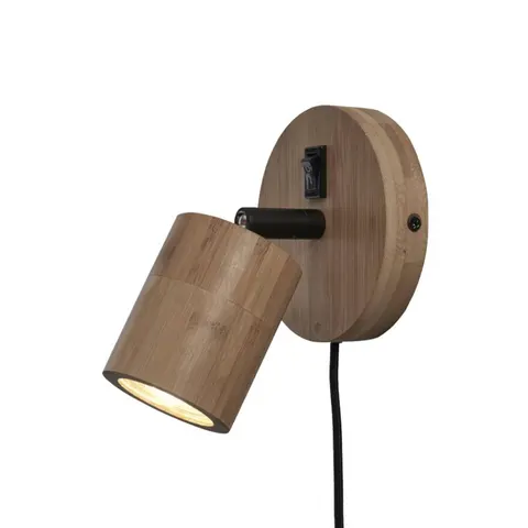 GOOD&MOJO Wandlamp Java - Bamboe - Ø12cm - Binnen Modern – afbeelding 1