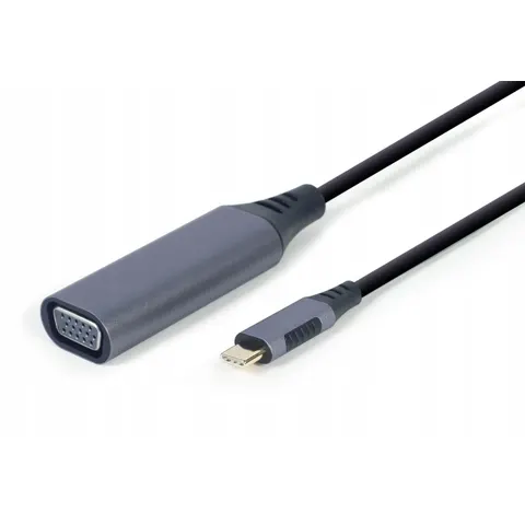 Gembird USB-C naar VGA Adapter - Space Grey - Compacte Displayverbinding – afbeelding 1