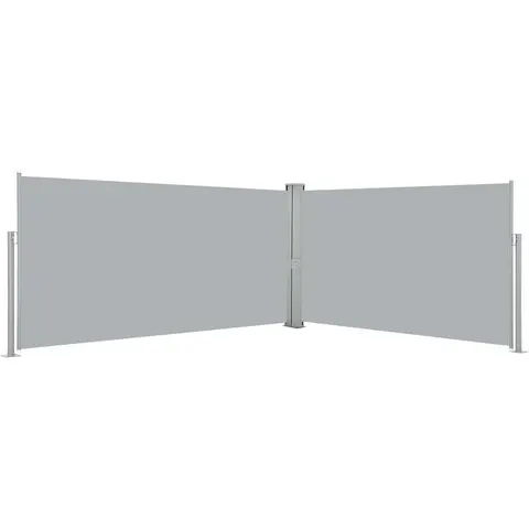 vidaXL Auvent latéral rétractable 160x600 cm Gris – image 1