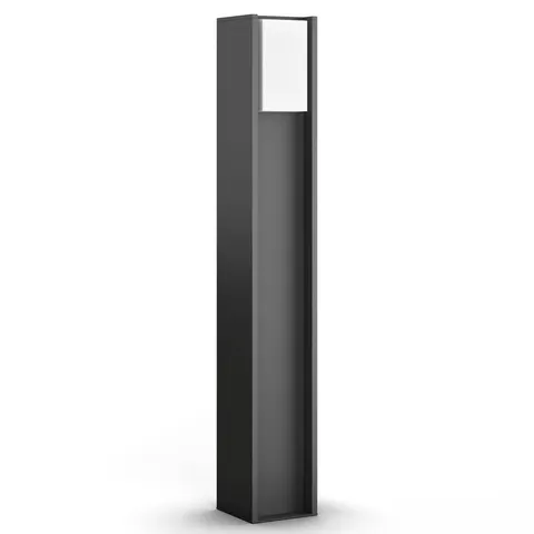 Philips Hue Turaco LED path light, grey, controllable, smart – anthracite, white – image 1