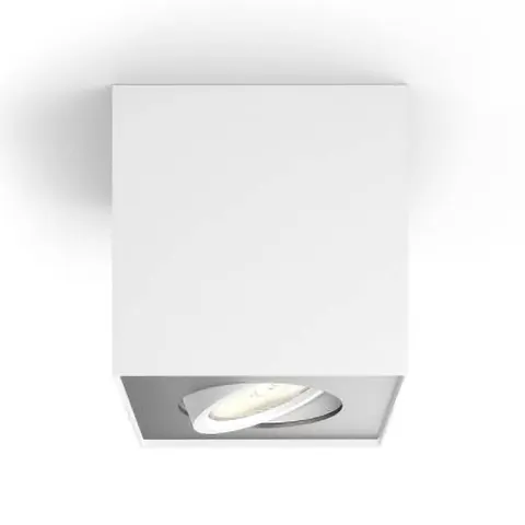 Philips Box opbouwspot - 1-lichts - wit – afbeelding 1