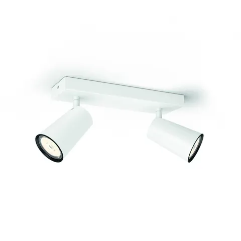Philips Paisley opbouwspot - 2-lichts - wit – afbeelding 1