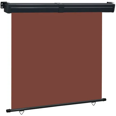 vidaXL Auvent latéral de balcon 165x250 cm Marron – image 1
