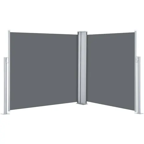 vidaXL Auvent latéral rétractable Anthracite 100 x 600 cm – image 1