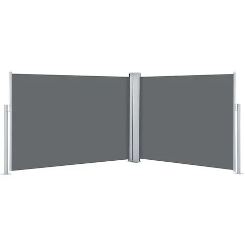 vidaXL Auvent latéral rétractable Anthracite 100 x 1000 cm – image 1