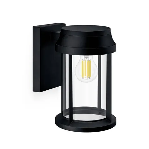Philips Bellini wandlamp rond - zwart - E27 – afbeelding 1