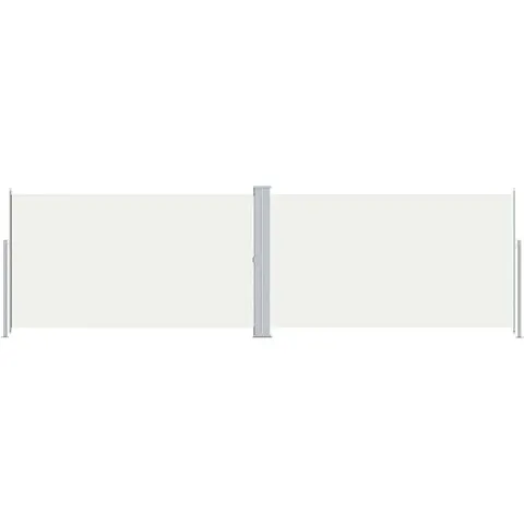 vidaXL Auvent latéral rétractable Crème 180x600 cm – image 1